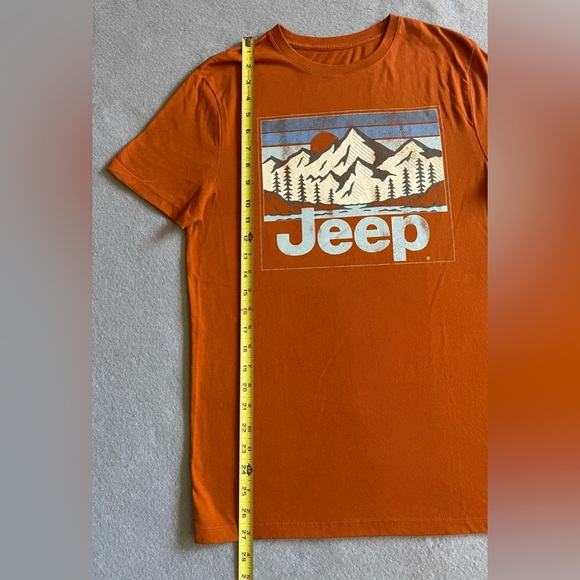 Jeep Wrangler Men’s T-shirt Orange Size Small Short Sleeve - Picture 4 of 6
